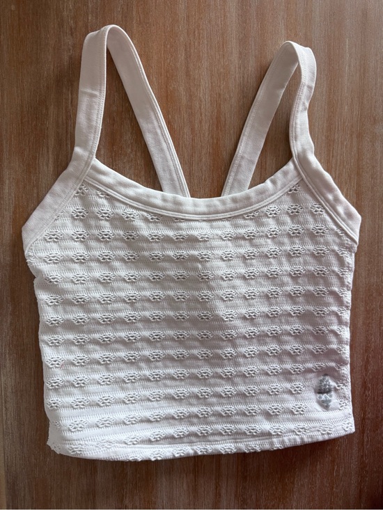 Free People Tops - Free People White Lace Cropped Tank Top - S